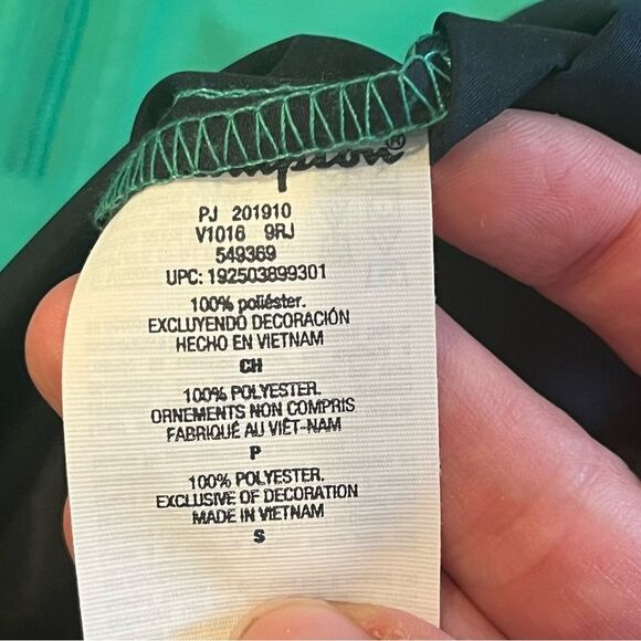 Champion Green Myth/Navy Coloblocked Packable Jacket Size Small - Picture 11 of 11